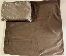 NWT Set of 2 Pair  Velvet Pillow Covers 18"X18" Zipper Taupe Gray