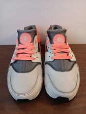 Nike Air Huarache Run Pure Platinum Lava GS Running 654280-010 sz 6Y youth   