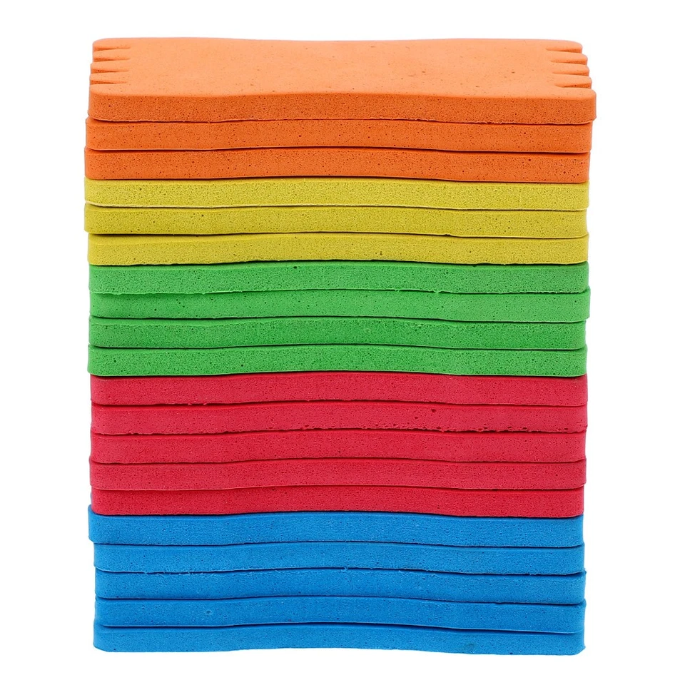 Lot de 20 bobines d'éponge colorées enroulées autour de la bobine pour - Imagen 3 de 4