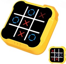 TGHIJKK Electronic Tic Tac Toe Game: Puzzles Portable Games 3-in-1 Tac... 