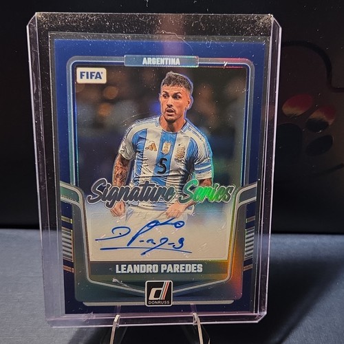 2024-25 Donruss FIFA Signature Series Leandro Paredes Blue Prizm Auto /99
