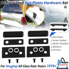 For Snugtop Nut Plates Hinge Repair Kit Rear Glass Doors Camper Shell 14 Pieces