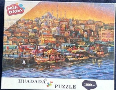 HUADADA Puzzle 1000 Teile Verschiedene Motive Strand/Stadt/Kanal/Aussicht Neu