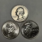 BU 1952-D Washington Silver Quarter AND 2026 P&D SemiQ Rev War Clad Quarters.
