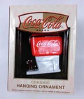 Coca Cola Enesco Christmas Ornament Vintage Soda Cooler Vending Machine Ceramic