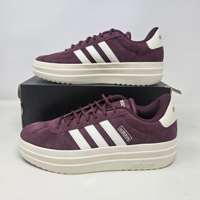 Adidas VL Court Bold Maroon Comfy Casual Platform Shoes / IH0366 / Women's 8.5