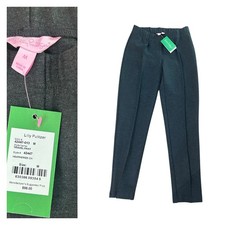 NWT Lilly Pulitzer Charcoal Gray Travel Stretch Pants / size Medium
