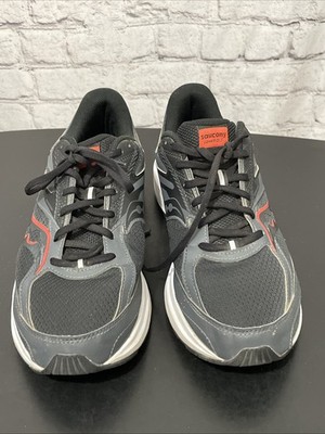 Saucony Men s Cohesion 17 Size 10.5 Black /red Athletic Shoe