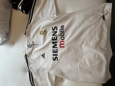 Real Madrid 2004/05 Home Shirt Adidas Siemens Mobile – White –