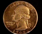 1964 25C Washington Quarter