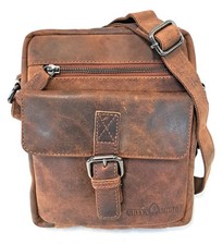 Borsello a tracolla in pelle Uomo GREENWOOD Art. 122436 Sandalo