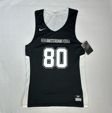 New Amsterdam Vodka 80 Basketball Jersey Tank Black White Nike Men's SZ M