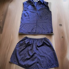VICTORIA'S SECRET Silky Short Sleeve Pajama Shorts Set Purple Small