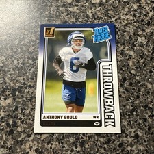 2024 Donruss Football Anthony Gould Throwback #12 Indianapolis Colts