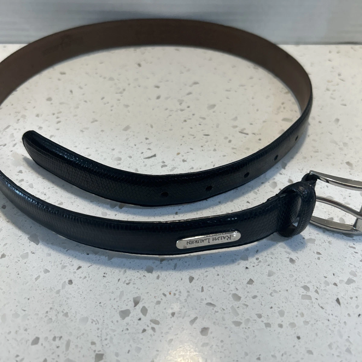 Ralph Lauren Black Genuine American Alligator Leather Belt Sz 28 Ralph Lauren Women main image 4