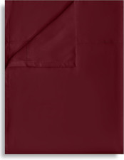 Full Flat Sheet Only, 1 Pack Top Bed Sheets, Soft Breathable Brushed Microfiber