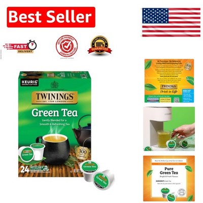 Naturally Caffeinated Green Tea Pods - 24 Count for Refreshing Hot or Iced Tea