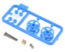 Tamiya JR Low Friction Plastic Double Rollers Blue  TAM15532 