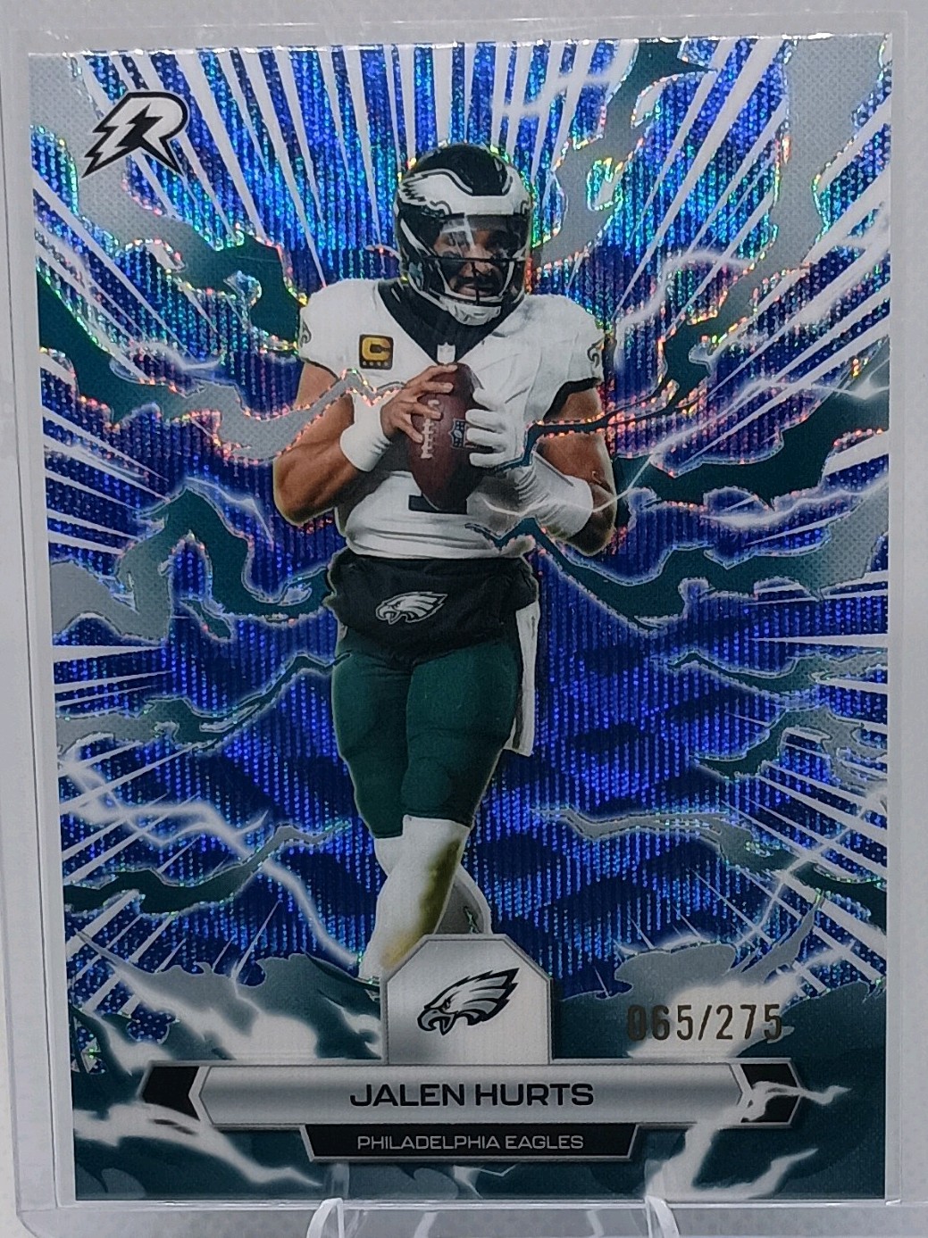Topps 2026 Jalen Hurts Philadelphia Eagles #79 Blue Parallel Serial 065/275