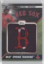 2021 Topps Spring Training Cap Logo Manufactured Black Rafael Devers Patch 1i3v