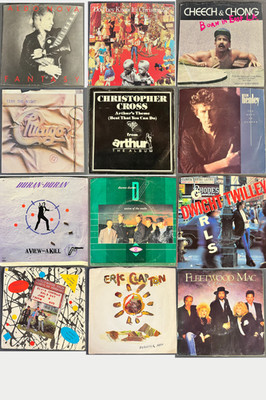 YOU PICK Vinyl 45s 80S PICTURE SLEEVES Flat Rate Ship Vol Discount 25%