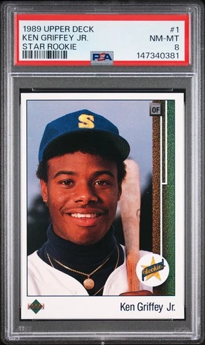 1989 Upper Deck #1 Ken Griffey Jr. Star Rookie PSA 8