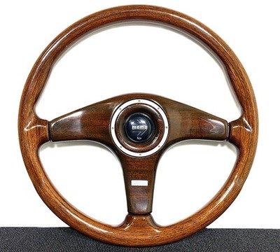 MOMO CLASSE Wood Steering Wheel 360mm 36Φ 3-Spoke W/ Horn JDM 1994