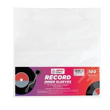 Vinyl Sleeves, Pack of 100 Clear Vinyl Record Sleeves Inner, 3 Mil. Thick 12....