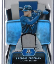 2012 Bowman Platinum Cutting Edge Stars RELIC #CES-FF Freddie Freeman  45/50