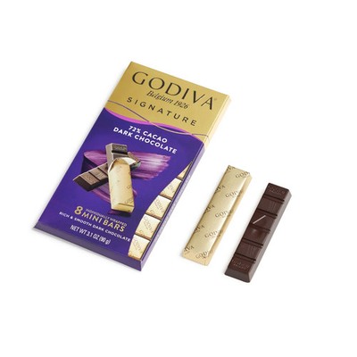 QUANTITY DISCOUNTS!!!  FREE SHIPPING!! GODIVA 72% Cacao Dark Chocolate Mini Bars