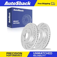 Front Drilled Slotted Brake Rotors Pair for Chevy Sonic Volt Cruze Limited