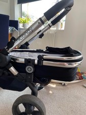 iCandy Peach Double Pram/Pushchair Black and Silver Used Great Condition