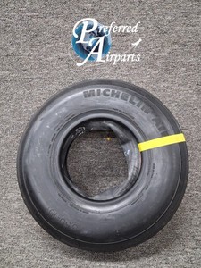 Used Michelin Air Aircraft Tire 6.50x10 8 Ply p/n 076-345-0, Includes Tube