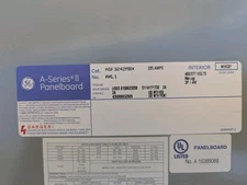 GE A-Series II Panelboard 480/277 Volts 225 Amps Interior