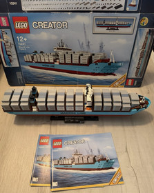 Lego Maersk Line Triple E Container Ship 10241 100% Complete Model Ship Set Boat
