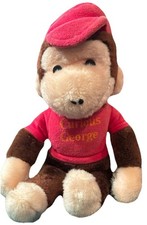 Vintage Curious George Plush 18 Knickerbocker 1970s Stuffed Monkey Toy