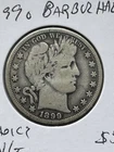 1899 o barber half dollar- Choice VG