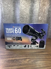 Celestron Travel Scope 60mm Portable Refractor Telescope - Black