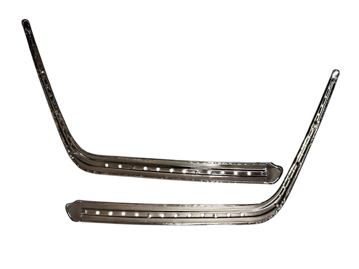 For Mercedes-Benz W124 Front Bumper Upper Corner Chrome Trim Set 2