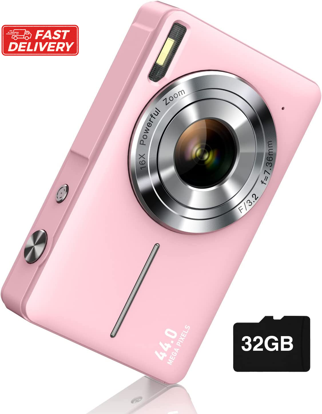 Digital Camera, FHD 1080P Camera, Digital Point and Shoot Camera with 16X Zoom a-image