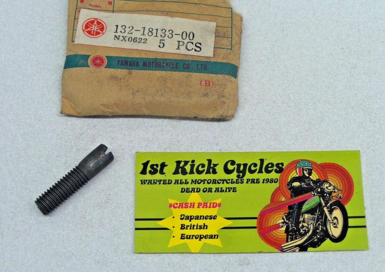 NOS YAMAHA GEARCHANGE SHAFT ADJUSTER SCREW YZ250 YZ360 DT1 1321813300