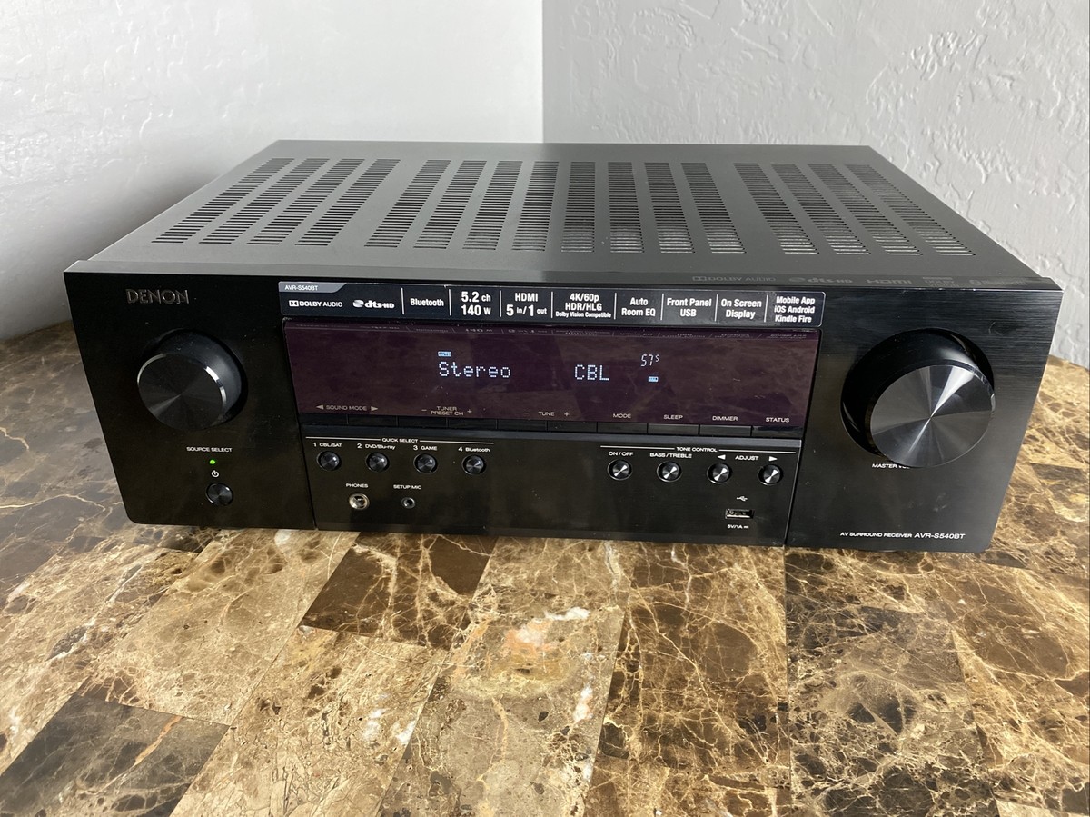 DENON 5.2CH 4K ULTRA HD HOME THEATER RECEIVER | AVR-S540BT