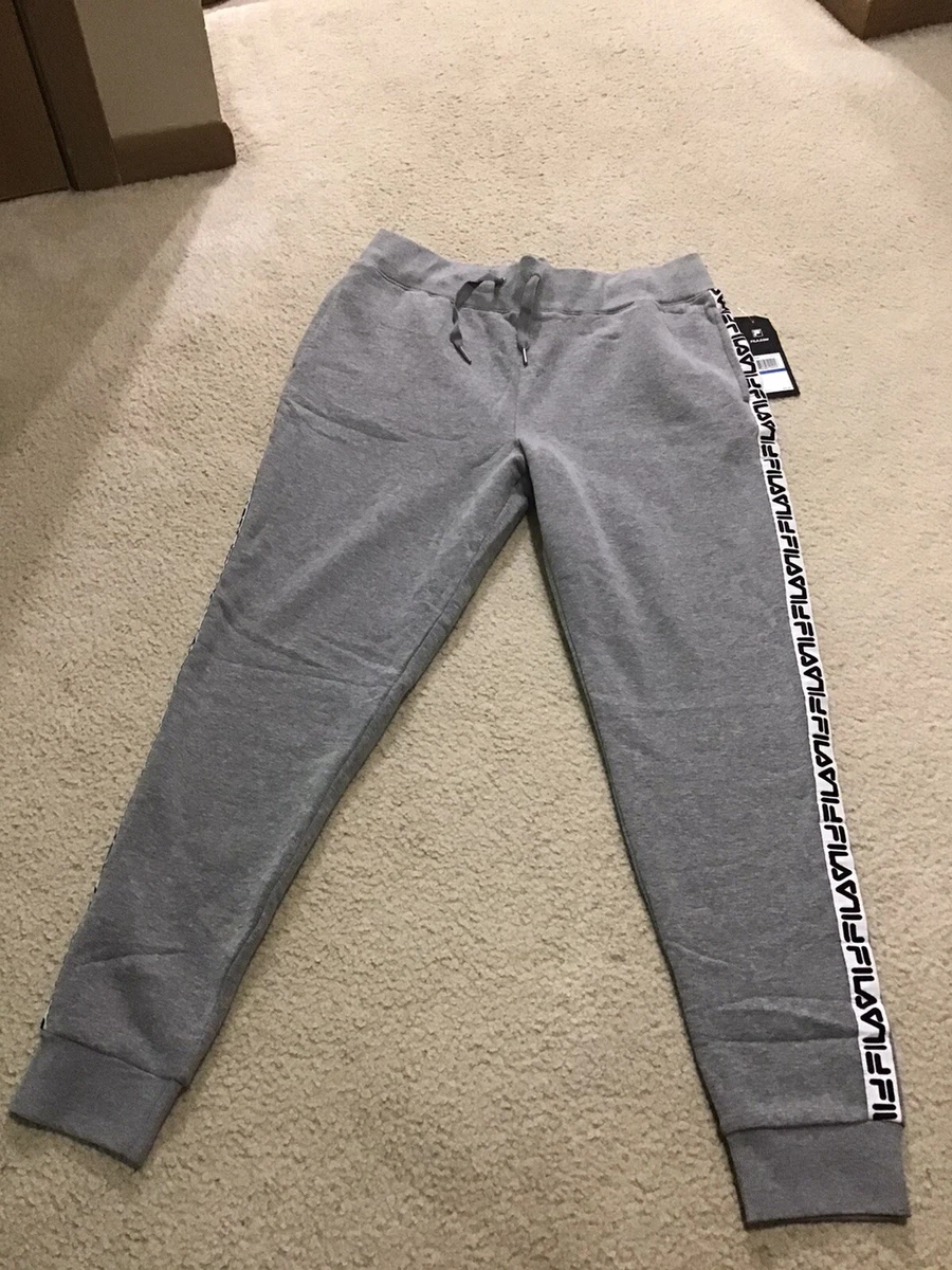 $55 NWT FILA Women’s Activewear Athletic Sport Fleece Gray Jogger Pants XL