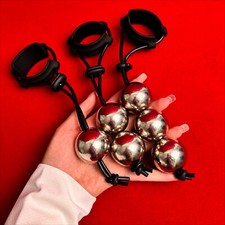 Weight Heavy Ball Stretcher Cock Pendant Penis Extender Enhancer Ring Adjustable