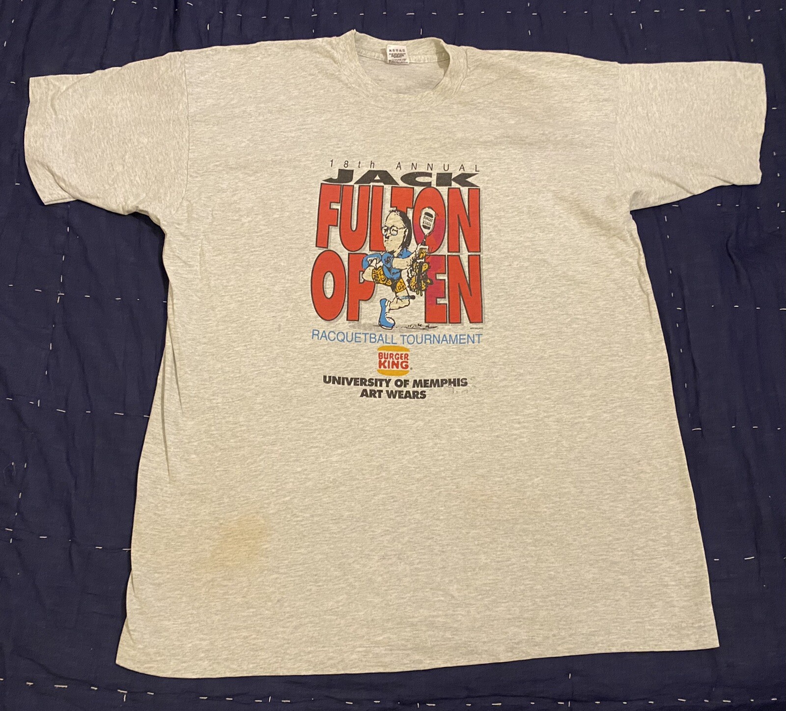 ALTRA T shirt vintage 18° annuale Jack Fulton Open Racquetball Tourney 2XL punto singolo