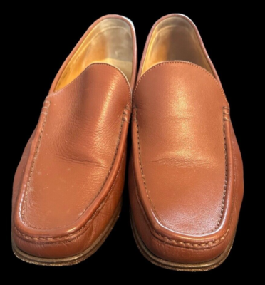 Vintage Barker of Earls Barton Men\'s 8/UK 7E Brown Leather Slip-On Loafer Shoes Barker Leather Slip-on Shoes Brown UK Size 8.5 | eBay UK main image 2