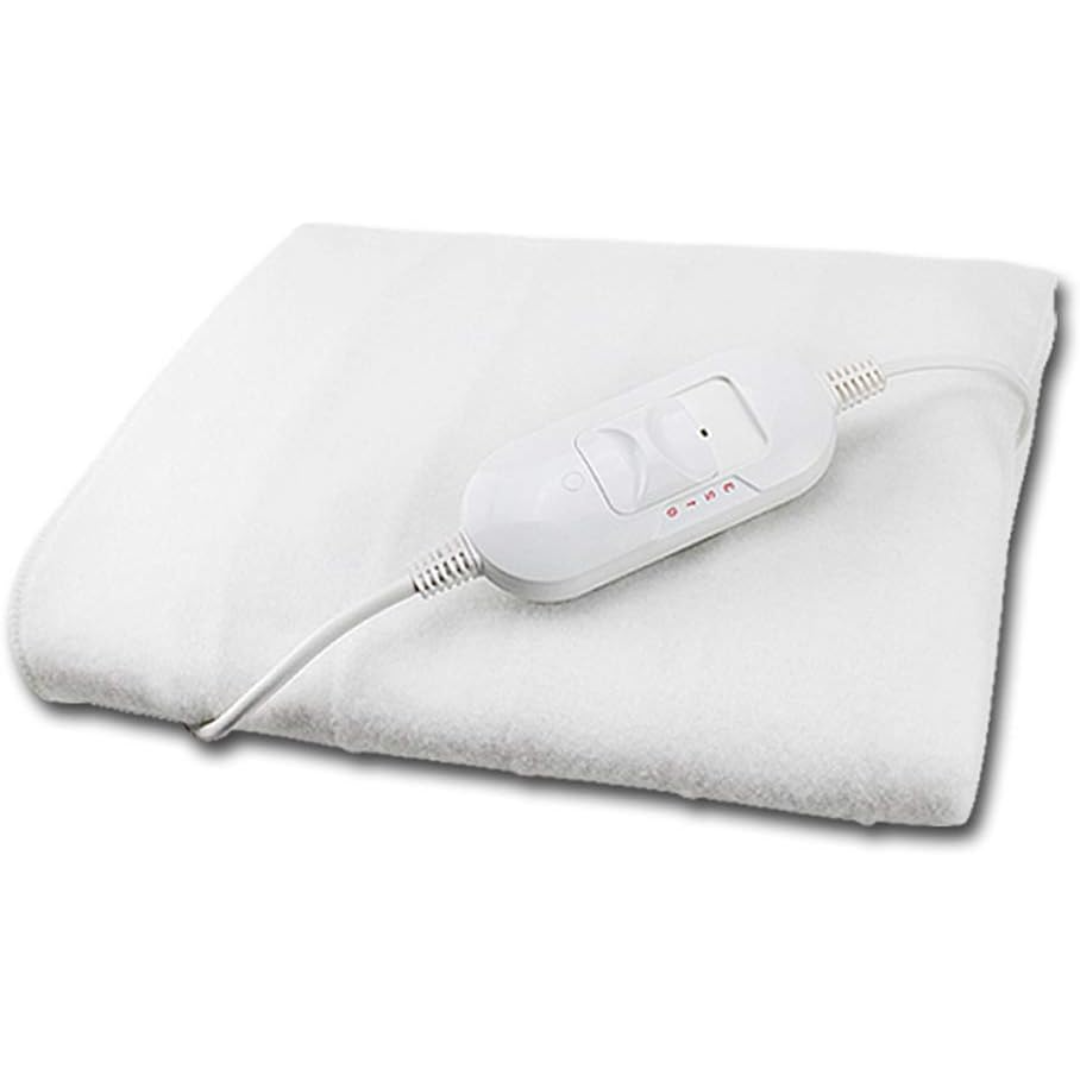 Electric Under Blanket Single Bed Heated Fleece Washable Warm Mattress Polyester eBay