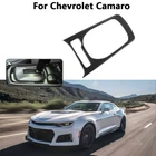 For 2012-2015 Chevy Camaro Real Carbon Fiber Gear Shift Panel Sticker Cover Trim