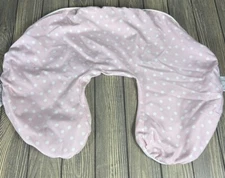 Boppy Pink White Polka Dot And Stripe Boppy Nursing Cover