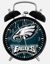 Philadelphia Eagles Alarm Desk Clock 3.75" Home or Office Decor E419 Nice Gift